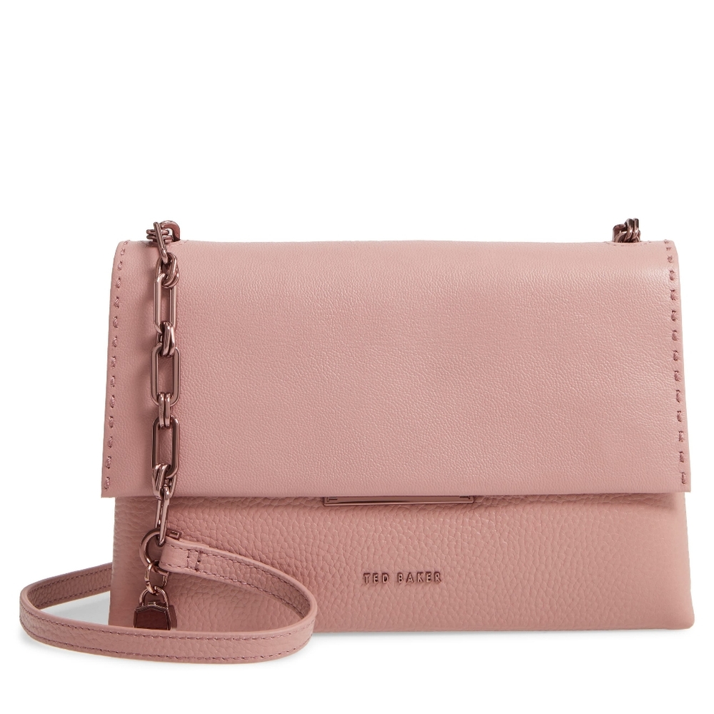 Ted Baker Dilila Leather Crossbody Bag Dusky Pink